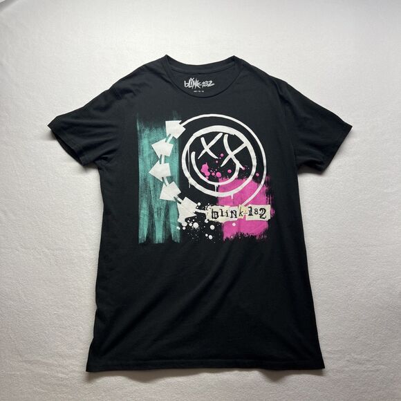 Blink-182 Graphic Band T-Shirt Concert Black Punk Pop Music Adult Med EUC Blink - Picture 4 of 9